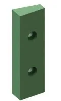ACLA, Rail guide - TYPE made of Aclamid - 120 X 40 X 24.5 mm; Z.11144.0003